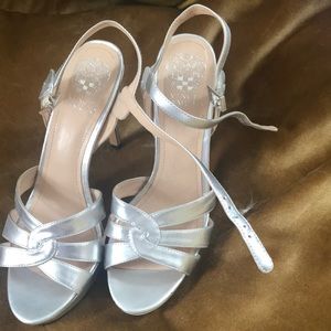Silver Vince Camuto Heels Sandals